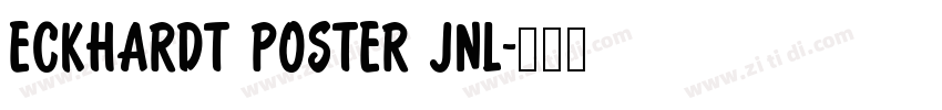 Eckhardt Poster JNL字体转换